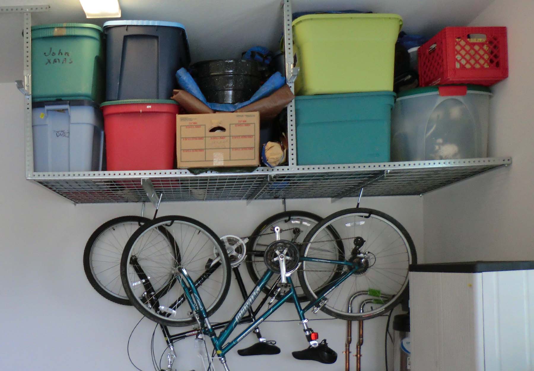 Garage Storage Organization Let's You Put Rarely Used Items Up Out Of The Way