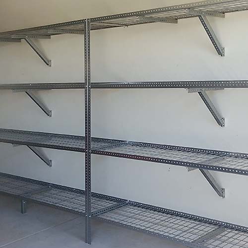 Overhead Garage Storage Shelves In, Heavy Duty Garage Wall Shelving