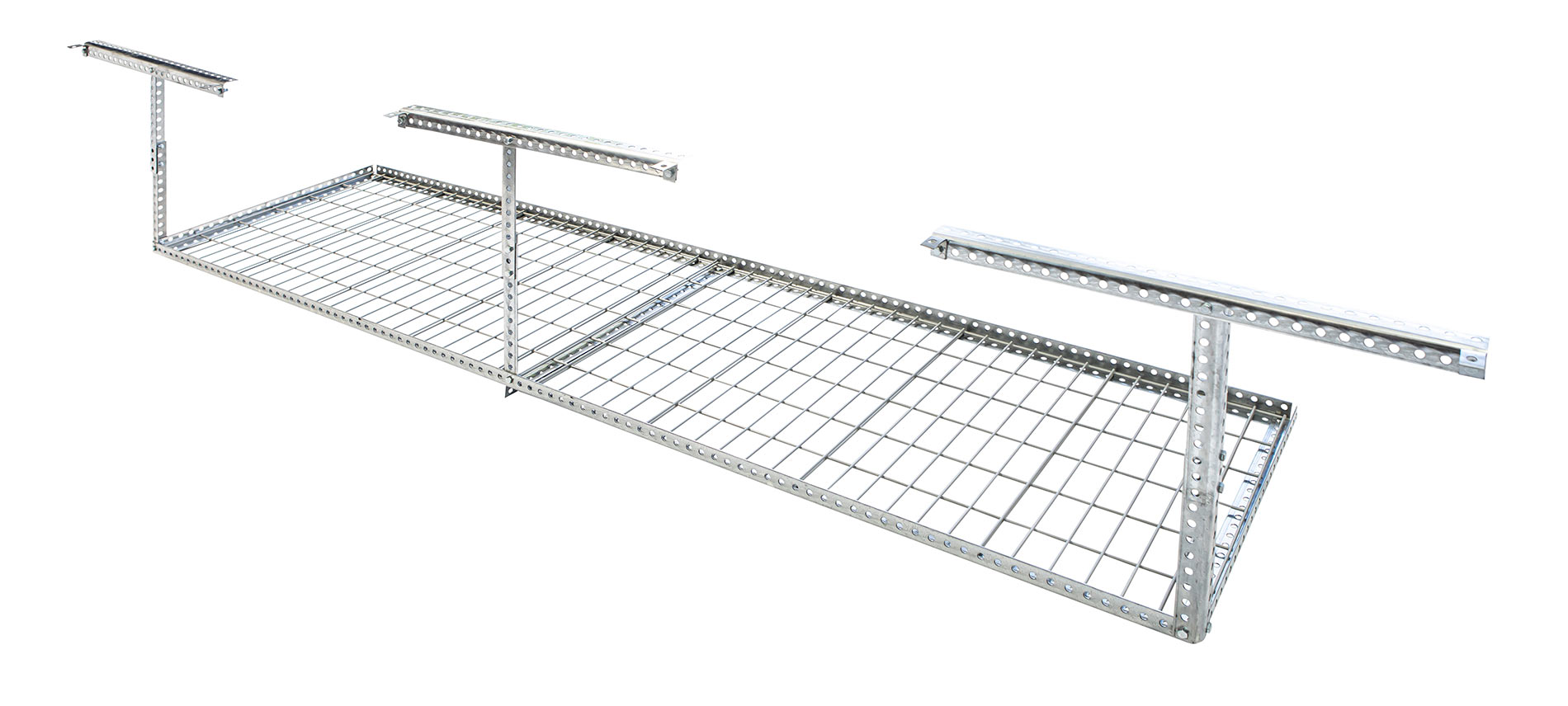 Overhead Ceiling Storage Rack - 2' by 8' with Decking