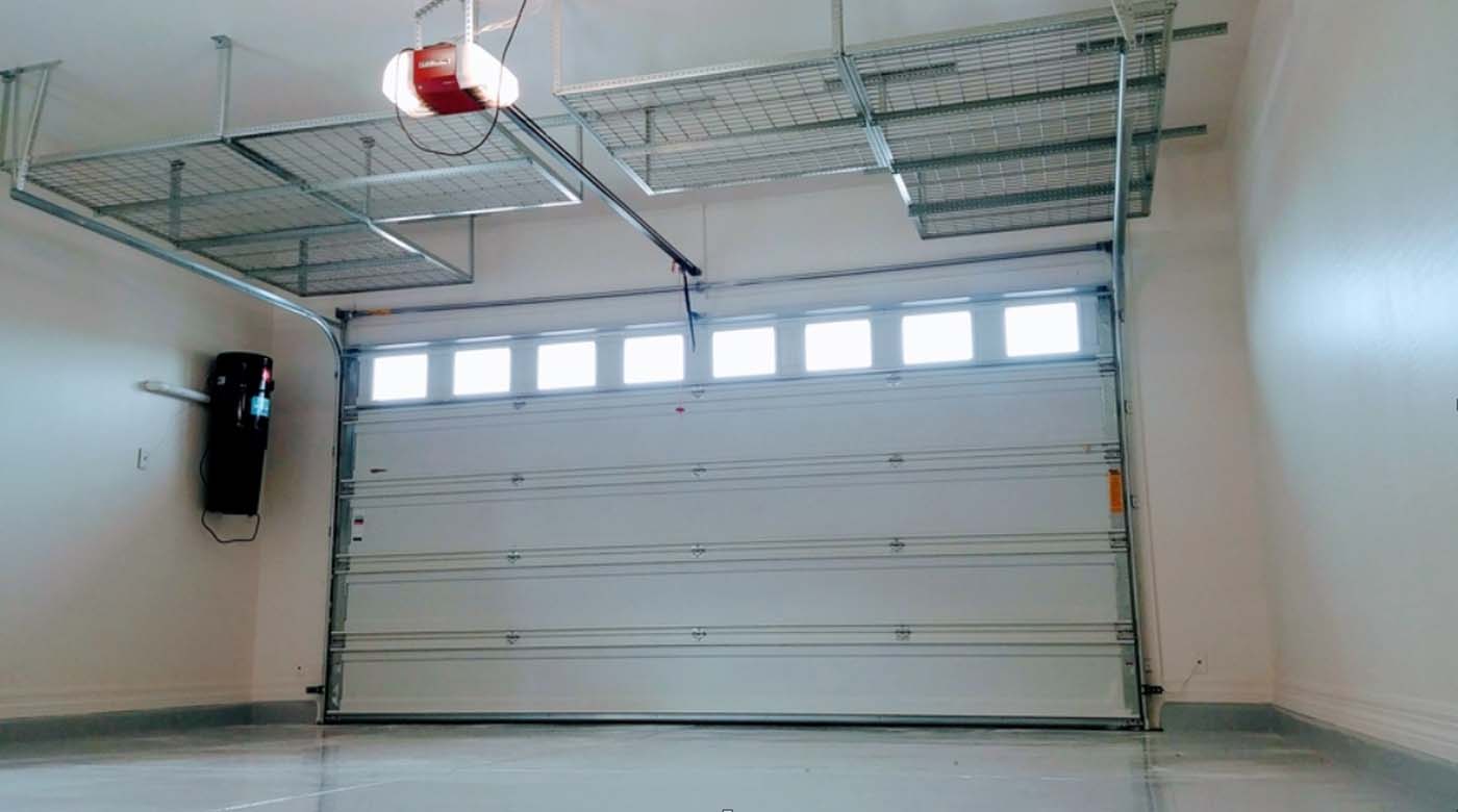 Overhead garage storage systems