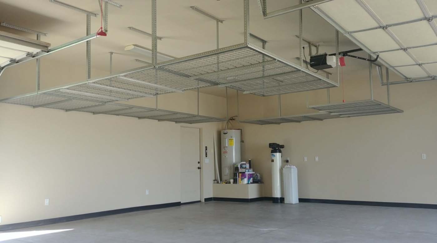 Garage Storage, Garage Cabinets, Overhead Storage Racks, and Flooring