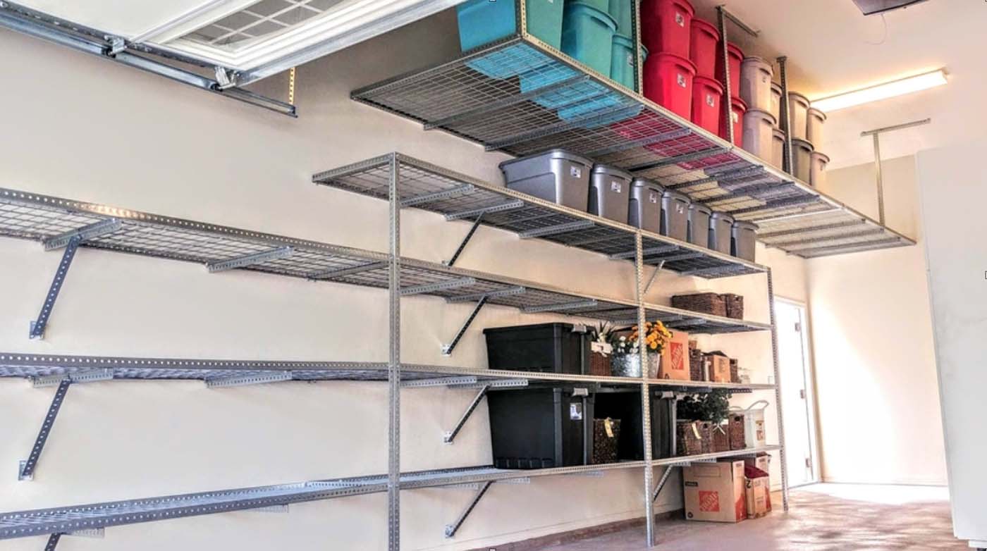 11 heavy duty steel shelves